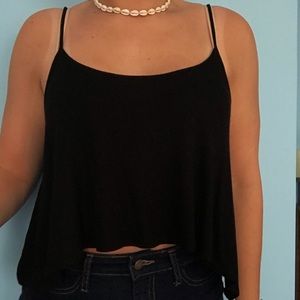 Forever 21 Black High Low Tank Top